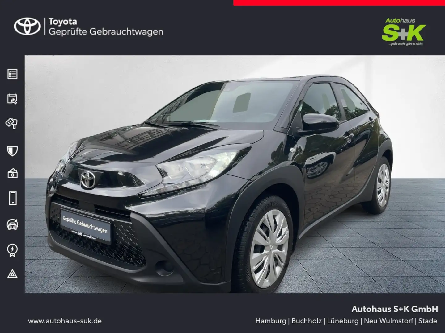 Toyota Aygo X 1,0-l-VVT-i, 5-Türer+Business Edition+GJR Zwart - 1
