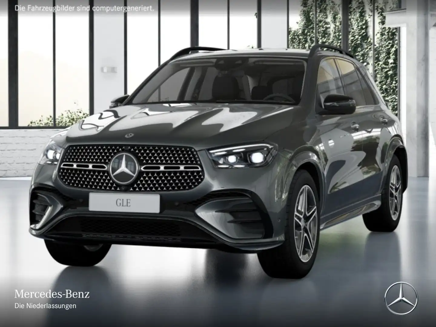 Mercedes-Benz GLE 450 d 4M AMG+NIGHT+360+AHK+MULTIBEAM+SPUR+TOTW Gris - 2