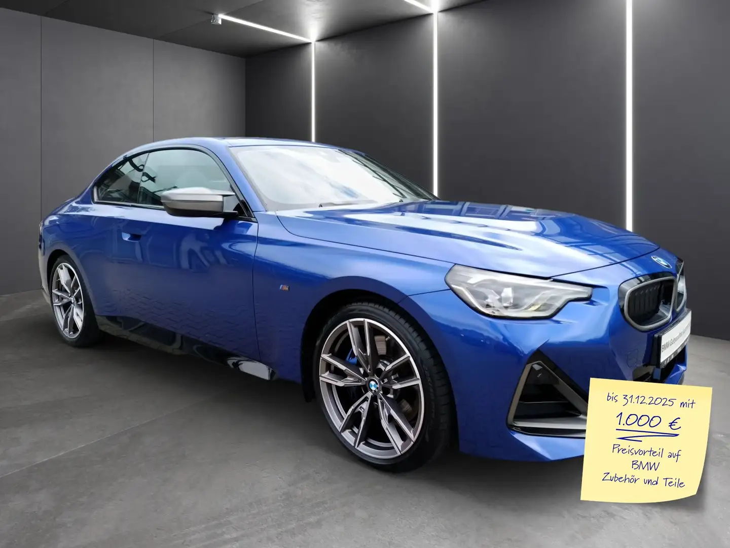 BMW 240 M240i Coupe+M SPORT+GLASDACH+LIVE COCKPIT PRO+HEAD Blau - 2