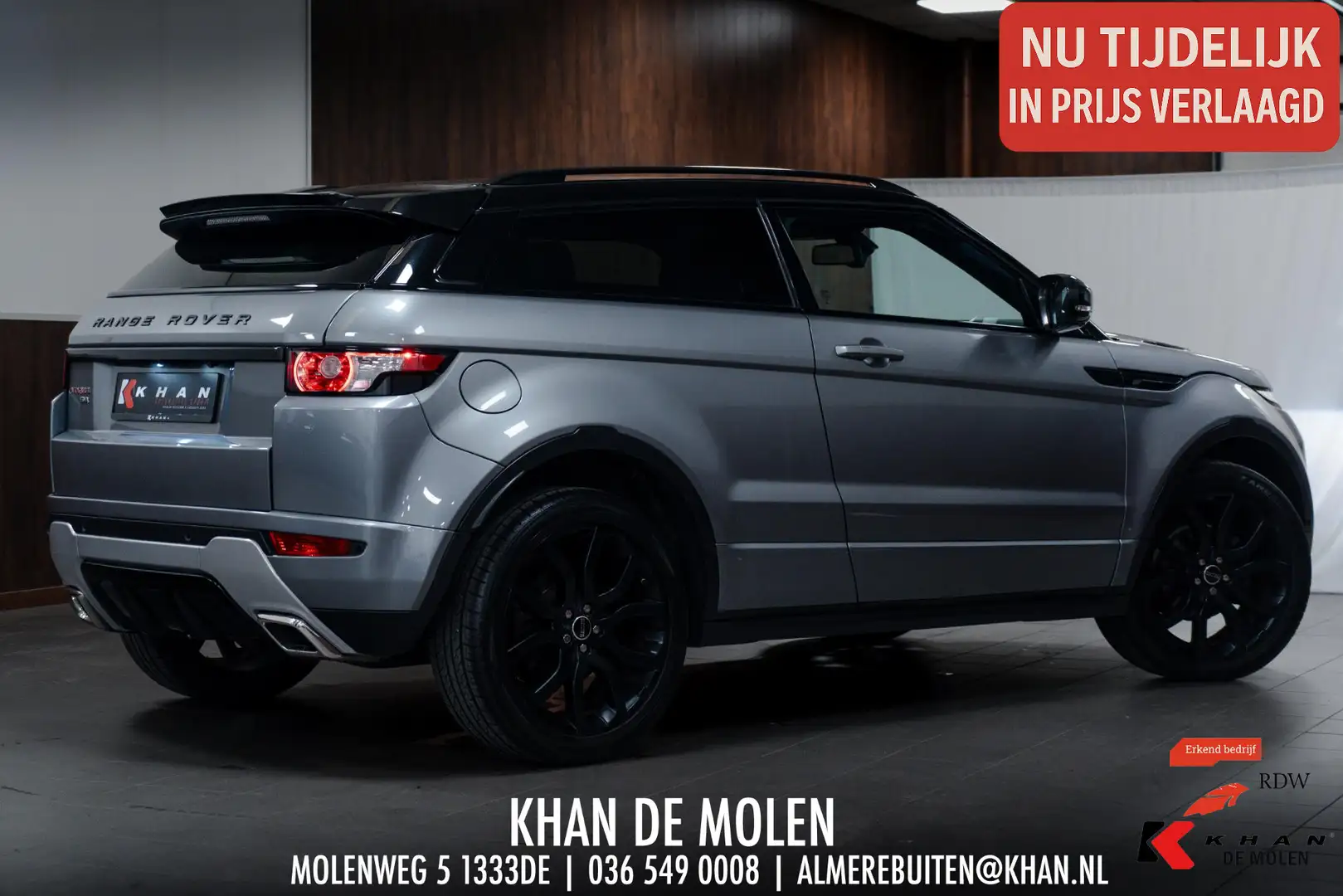 Land Rover Range Rover Evoque Coupé 2.0 Si 4WD Prestige VOL|Pano|Trekhaak|360º|E Grijs - 2