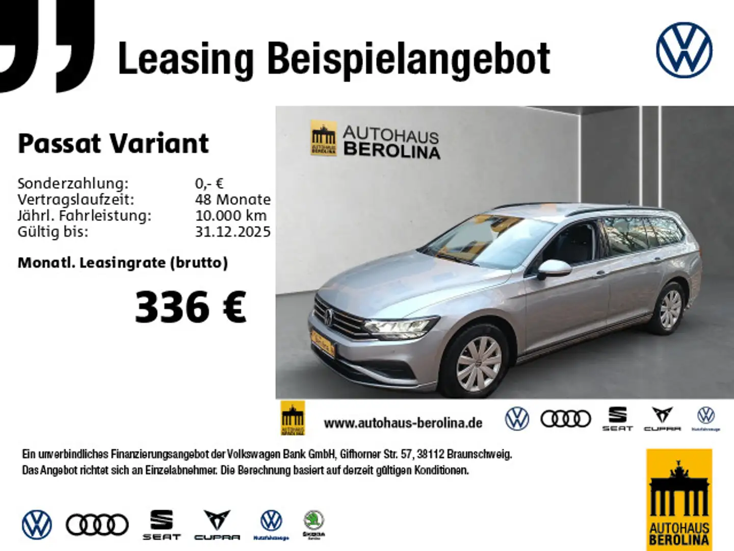 Volkswagen Passat Variant 1.5 TSI *NAV*PDC*R-CAM*SHZ* Silber - 1