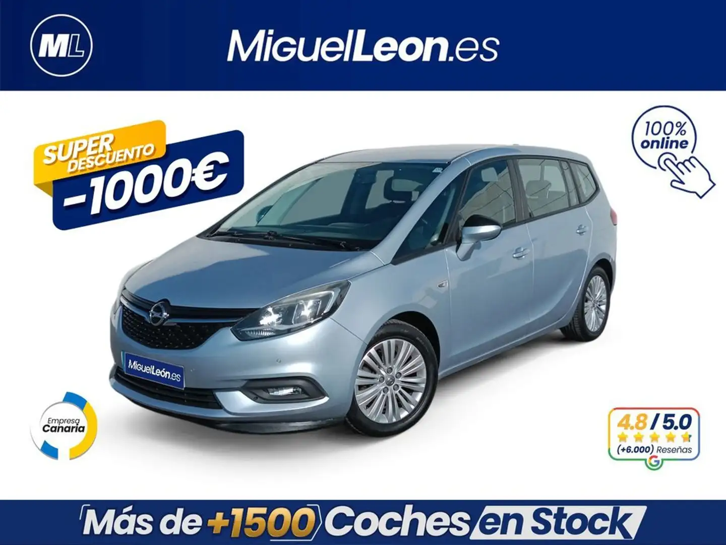 Opel Zafira 1.4 T 103kW (140CV) S/S Excellence Gris - 1