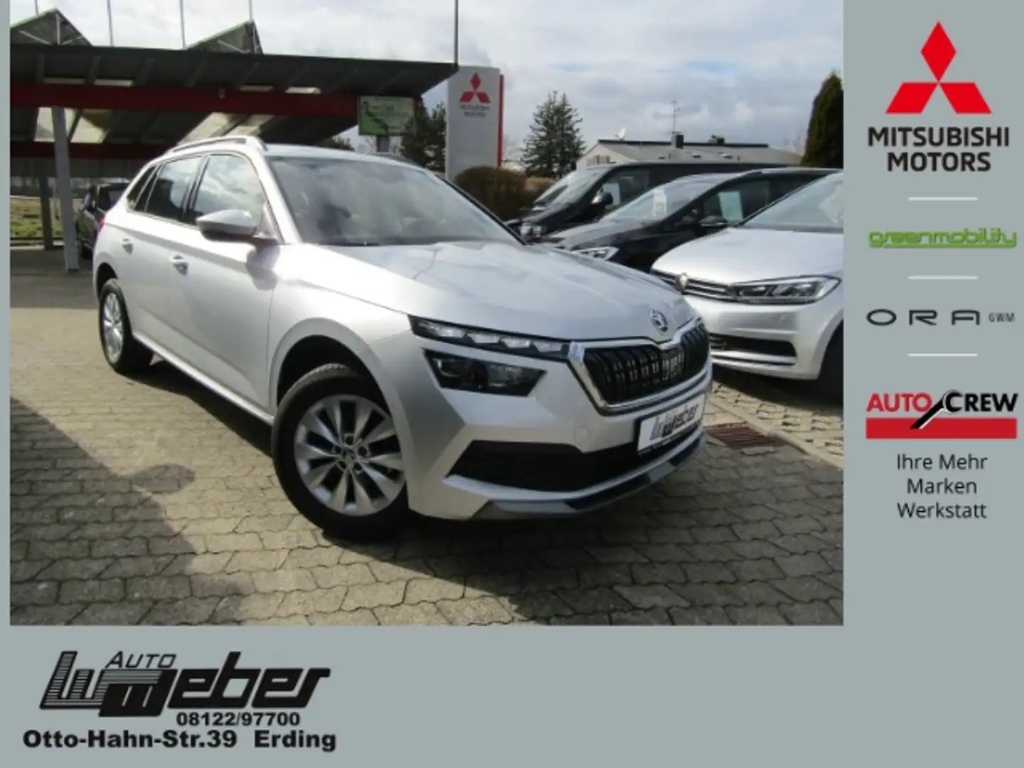 Skoda Kamiq Ambition 1.0 TSI DSG LED GRA ACC PDC SHZ Argent - 1