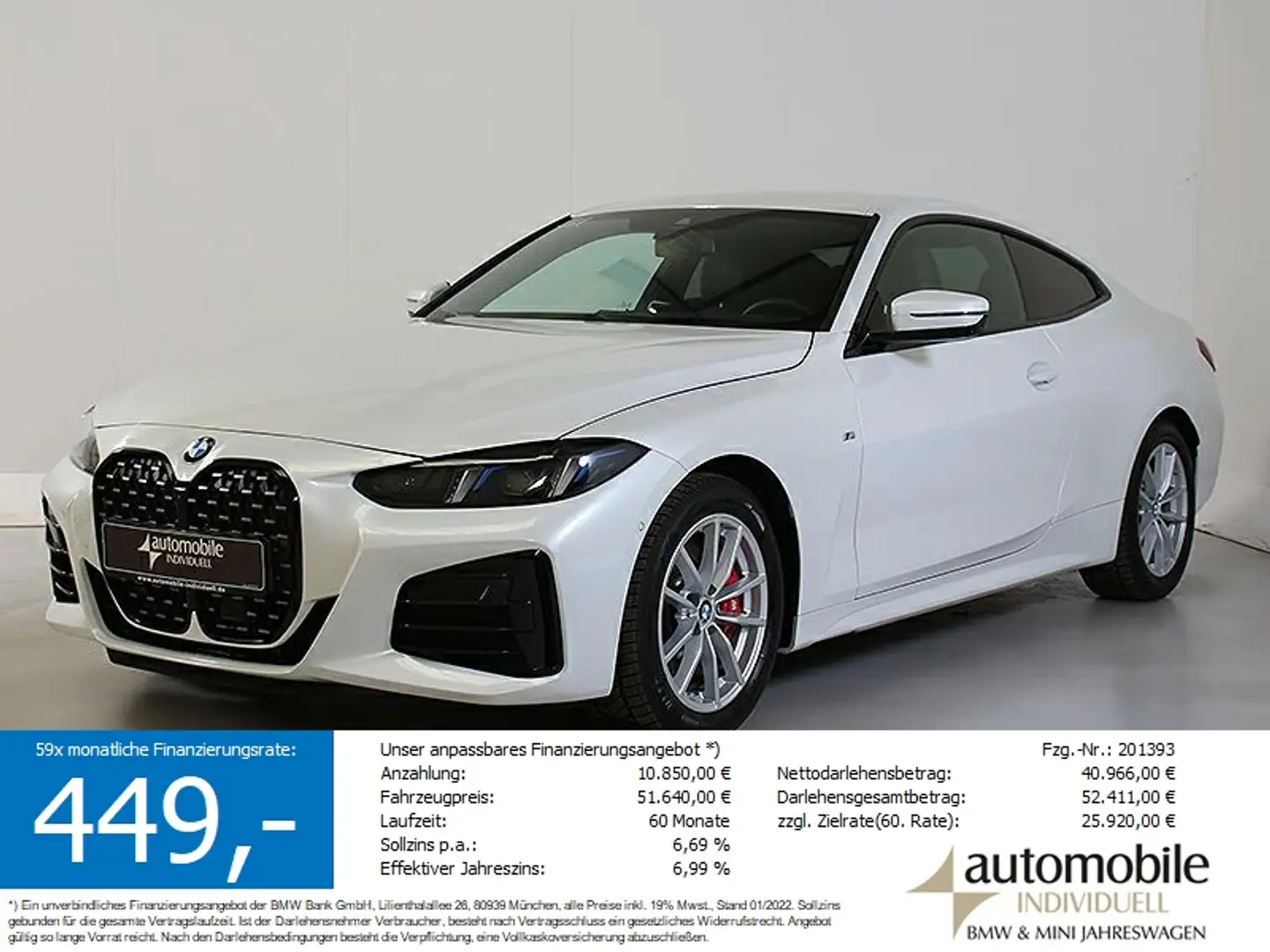 BMW 430 i xDr.Coupé M Sport Pro LCI!II LED Standh ACC Bianco - 1