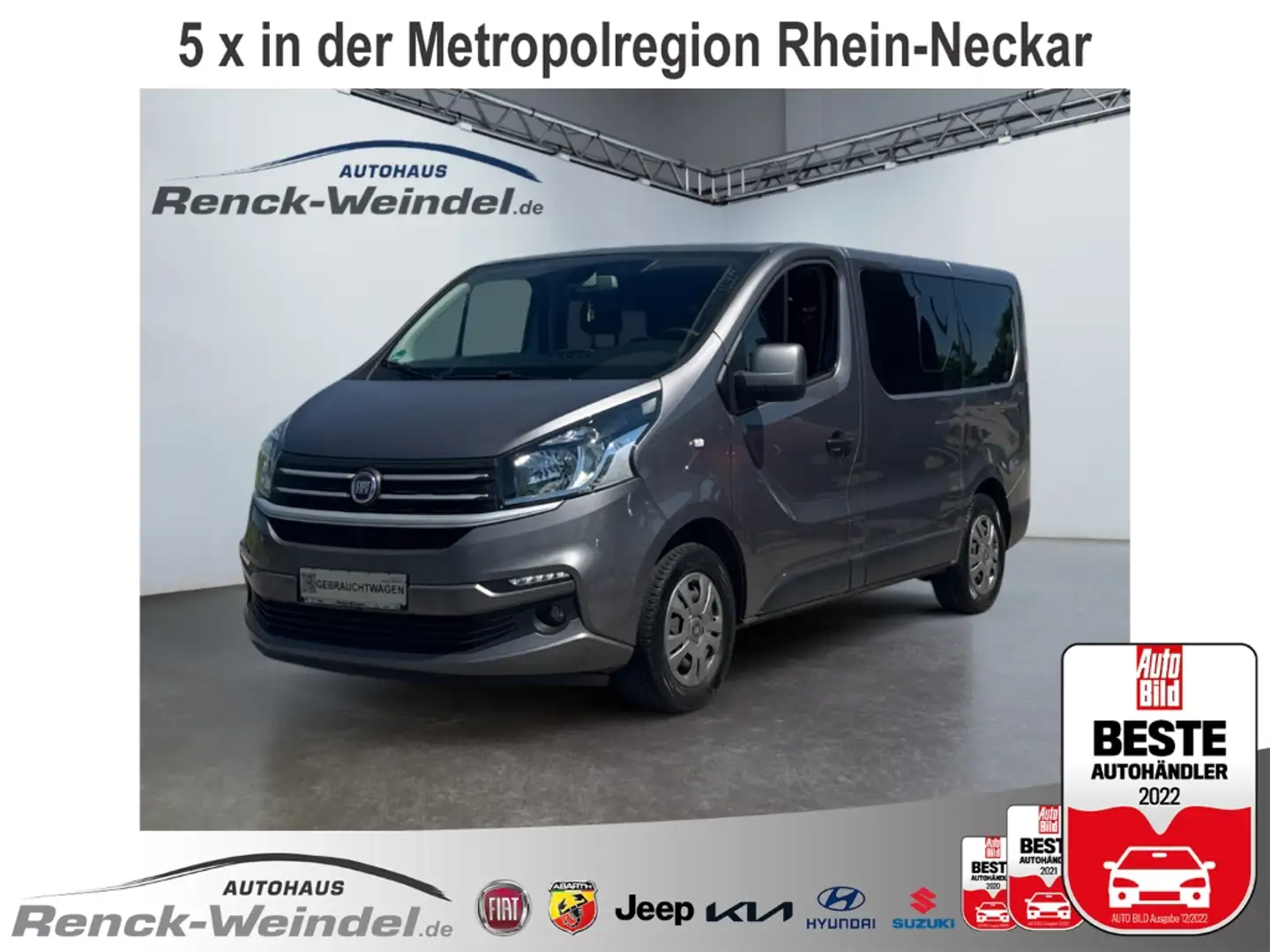 Fiat Talento Family 1.6 Ecojet 120 Tur PDC Regensensor GA Klima Gris - 1