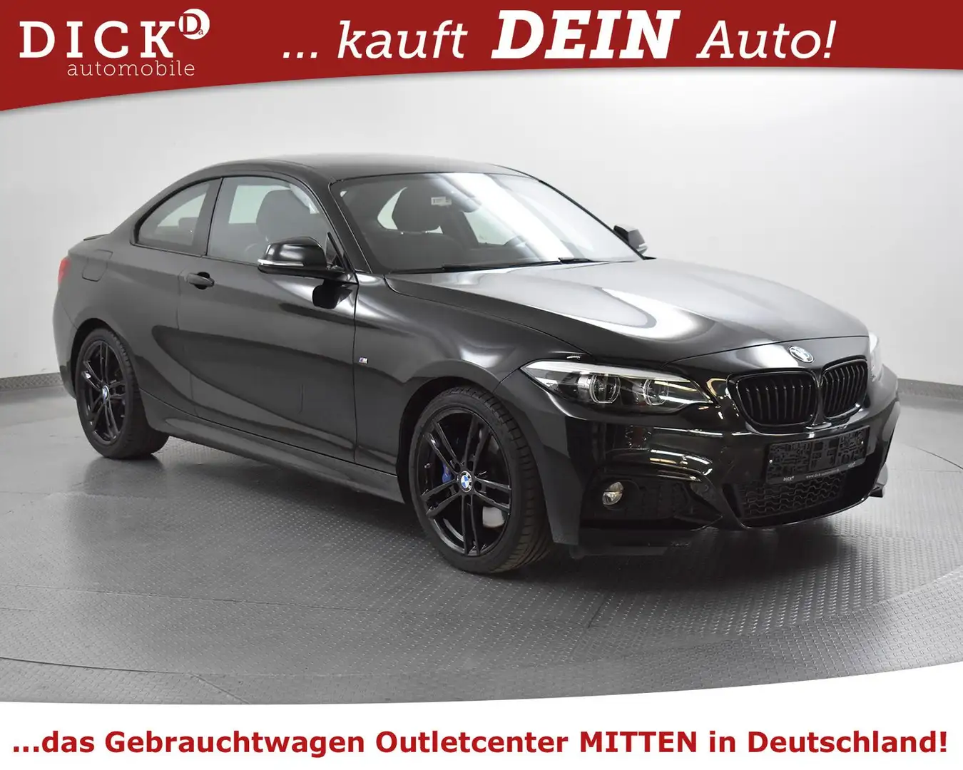 BMW 220 i Coupe Sport Aut. M PAKET+MEMO+H&K+KAMER+18" Black - 1