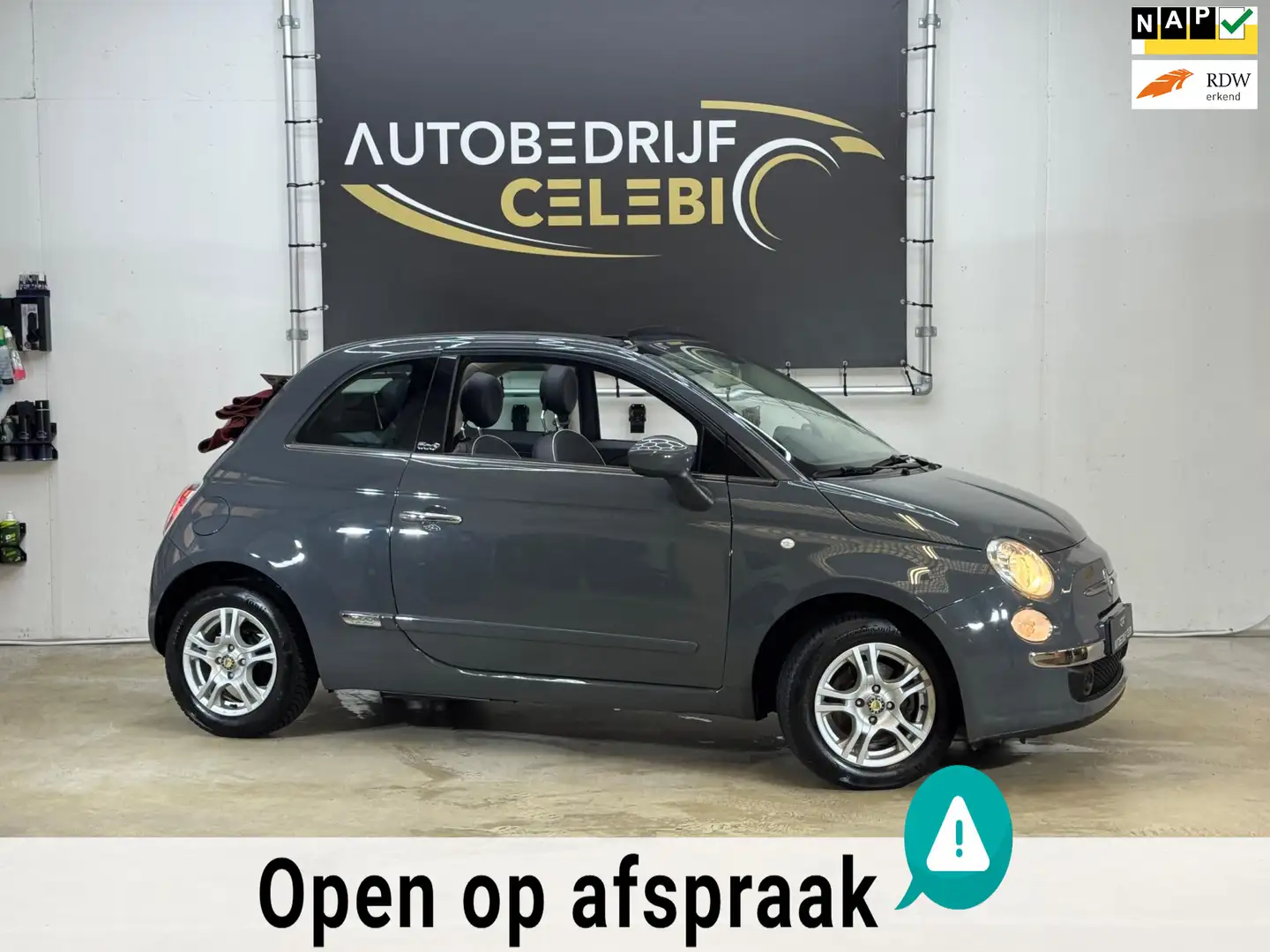 Fiat 500C 0.9 TwinAir Pop 2011 CABRIO|AIRCO|APK|LM14|ELKTRR Gris - 1