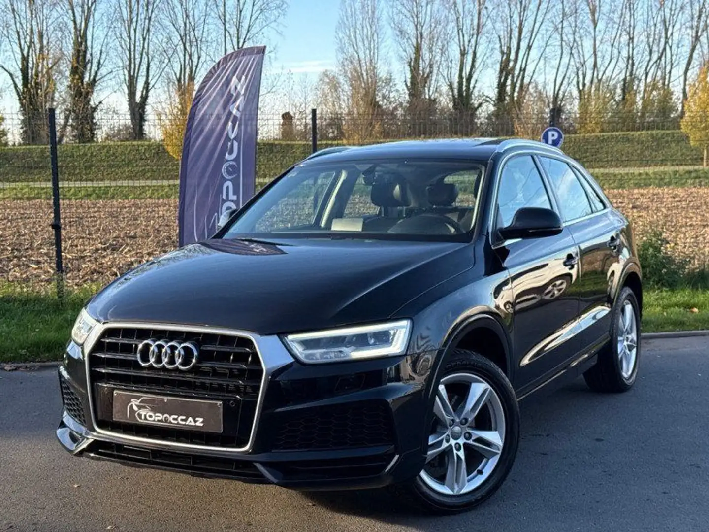 Audi Q3 1.4 TFSI 125CH S LINE * 41.000KM * 2018 * TOIT OUVRANT * GPS * Zwart - 1