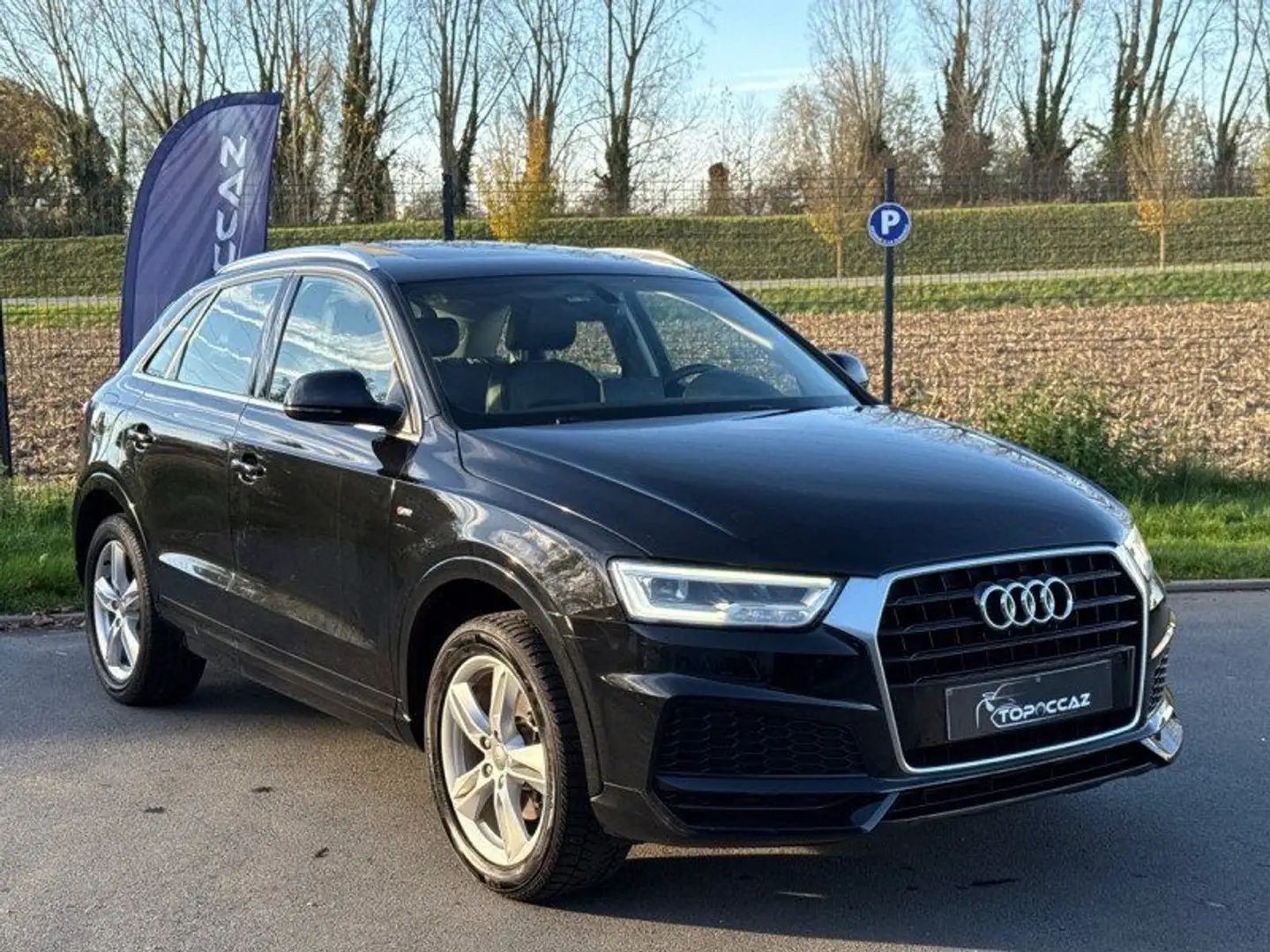 Audi Q3 1.4 TFSI 125CH S LINE * 41.000KM * 2018 * TOIT OUVRANT * GPS * Zwart - 2