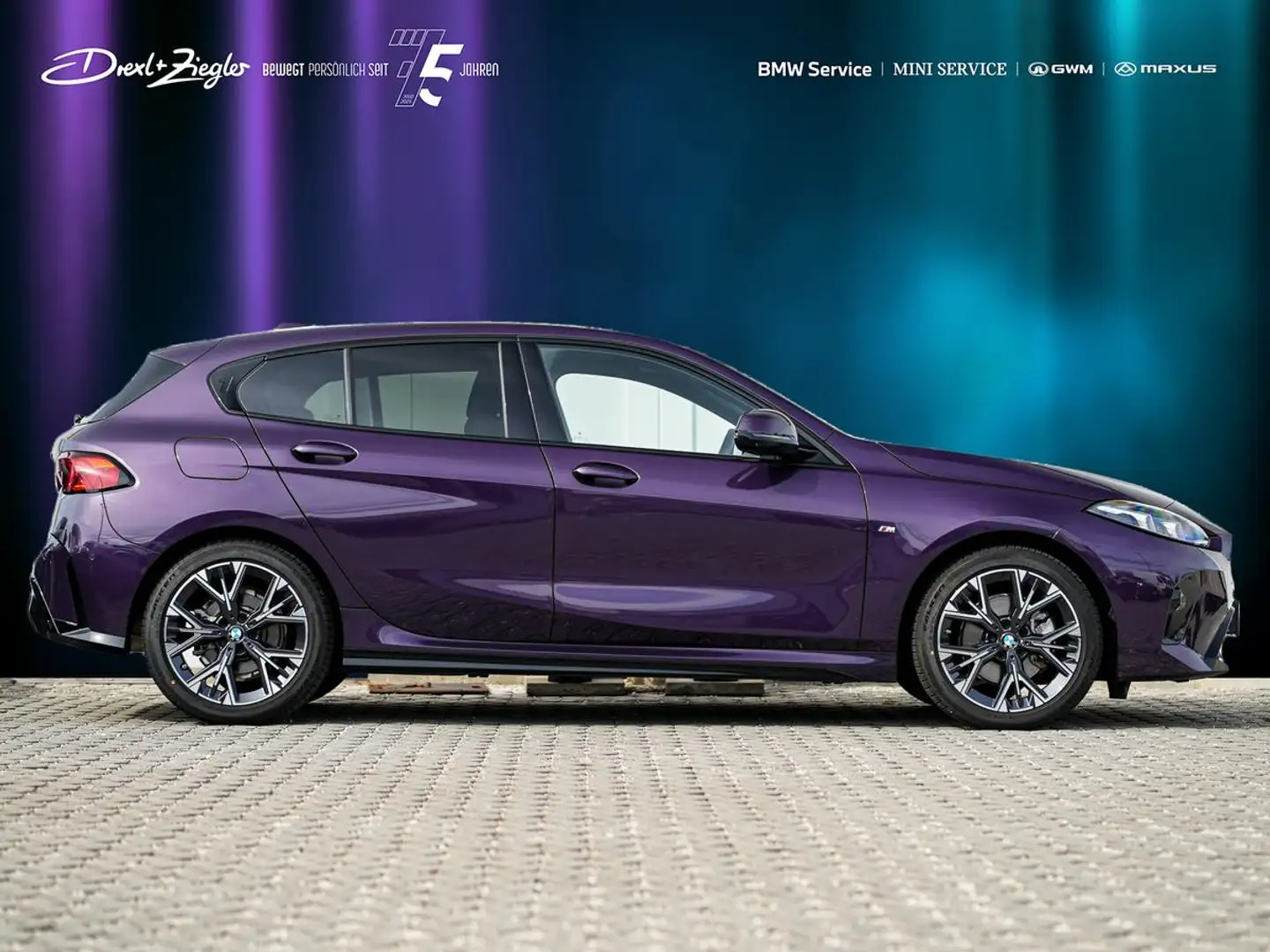 BMW 120 M-Sport AHK aLED PANO HeadUp KoZg 360° Violett - 2
