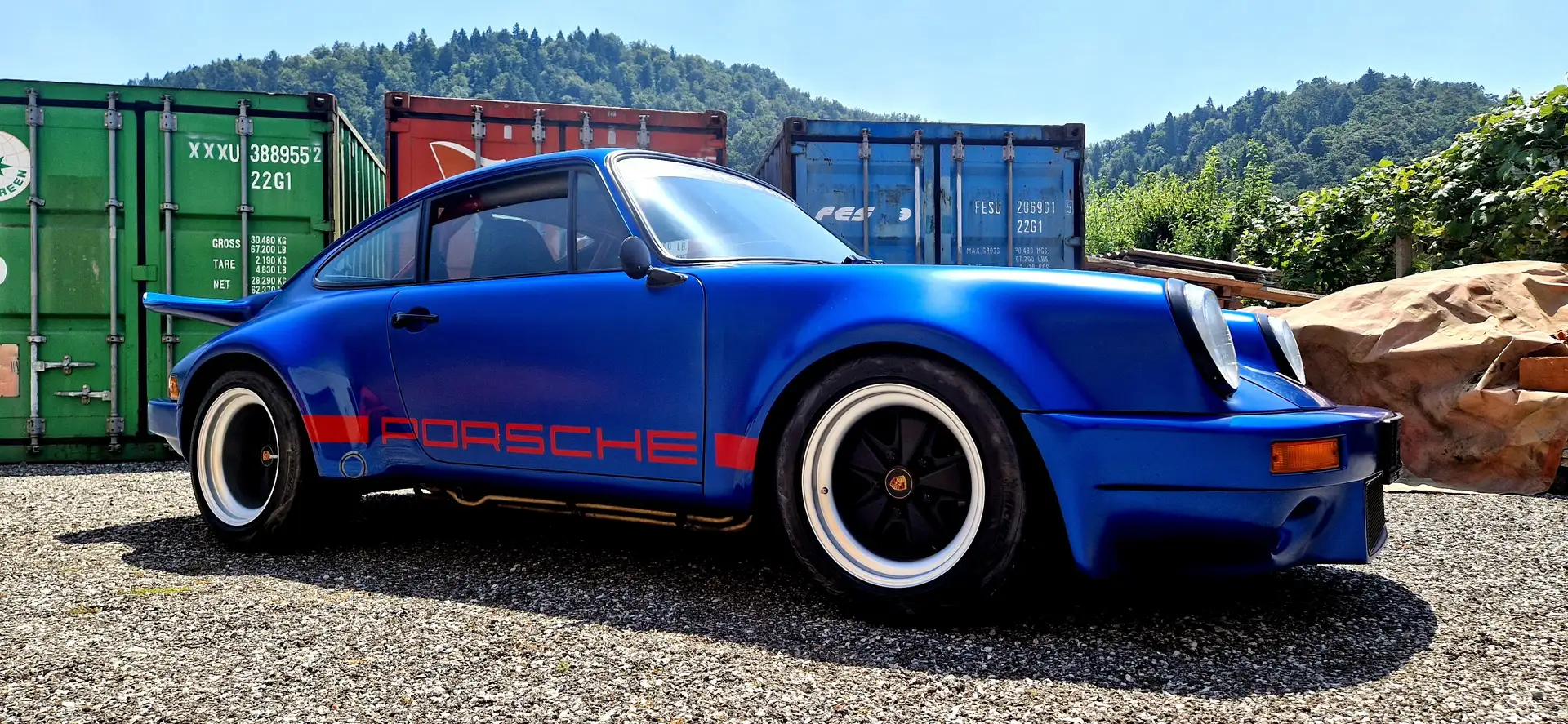Porsche 911 Porsche 911 3.0 RSR IROC/Porsche Rennsport Bleu - 2