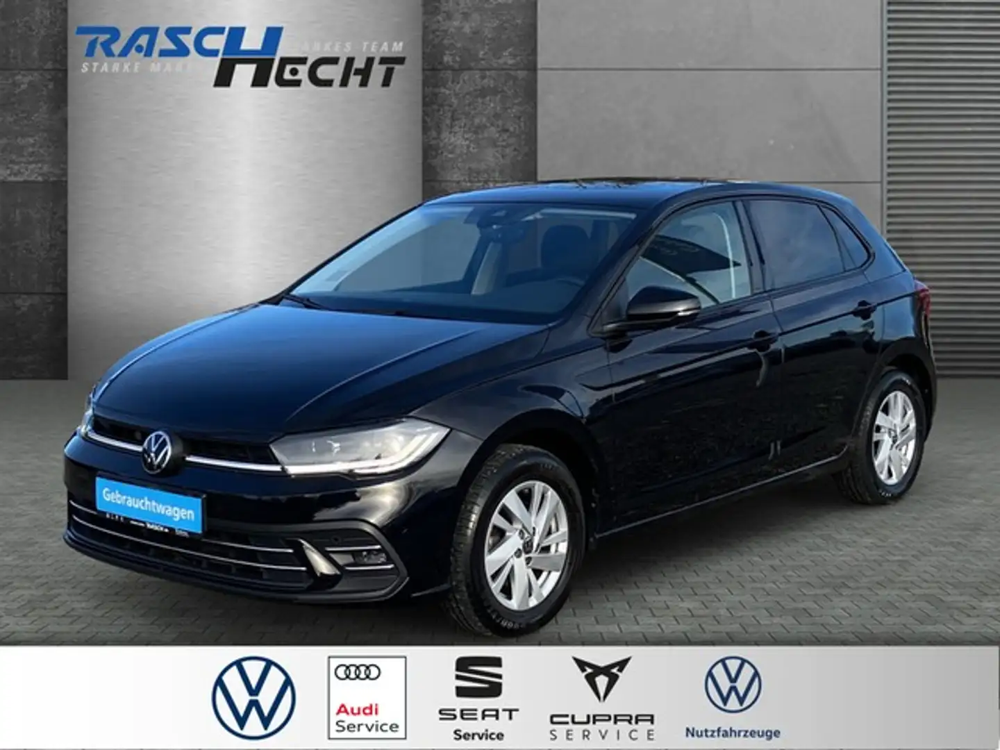 Volkswagen Polo Style 1.0 TSI DSG*LED*NAVI*SHZ* Schwarz - 1