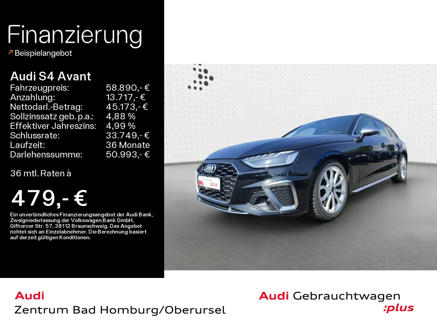 Audi S4 TDI*AHK*Einparkhilfe*Sitzheizung*Tempom Noir - 1