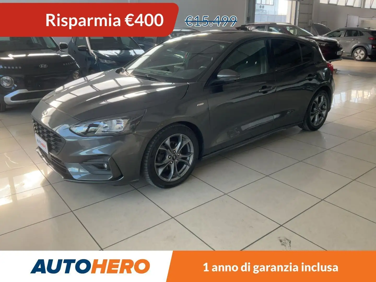 Ford Focus 1.5 EcoBlue TDCi ST-Line 120 CV Gris - 1