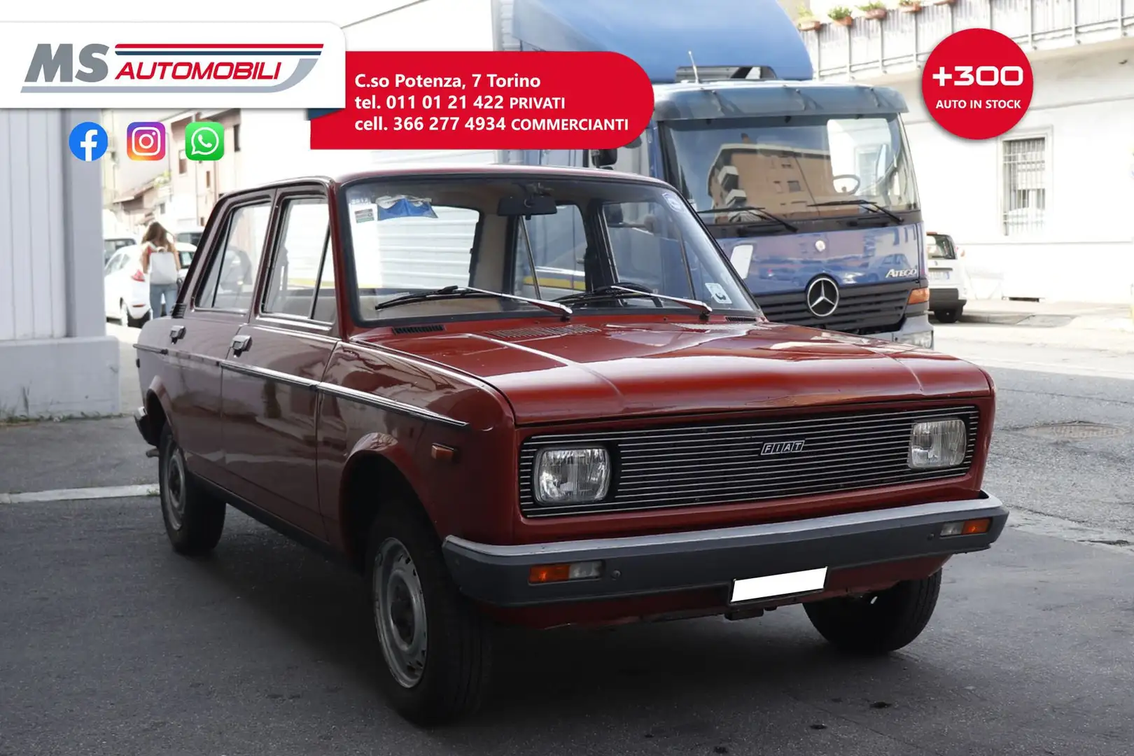 Fiat 128 FIAT 128 BERLINA 1100 Unicoproprietario Rot - 1