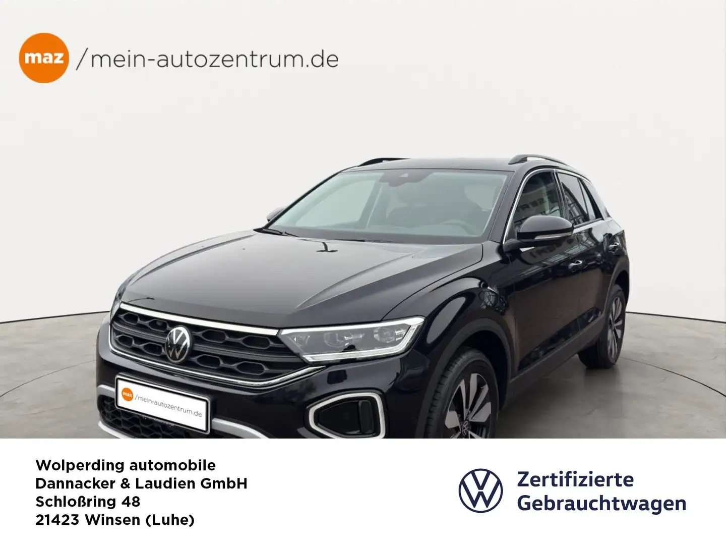 Volkswagen T-Roc 1.0 TSI Goal Bluetooth Navi LED Klima Noir - 1