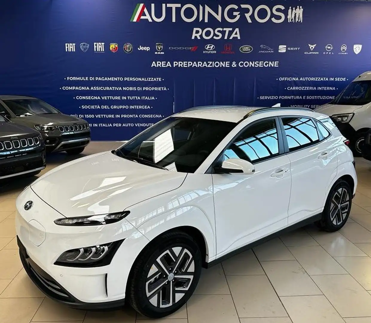 Hyundai KONA Kona 64 kWh EV Exellence+ PRONTA CONSEGNA Bianco - 1