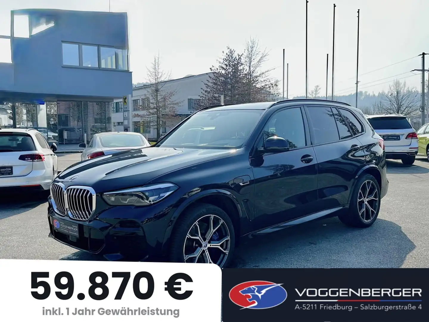 BMW X5 xDrive 45e M Sport Schwarz - 1