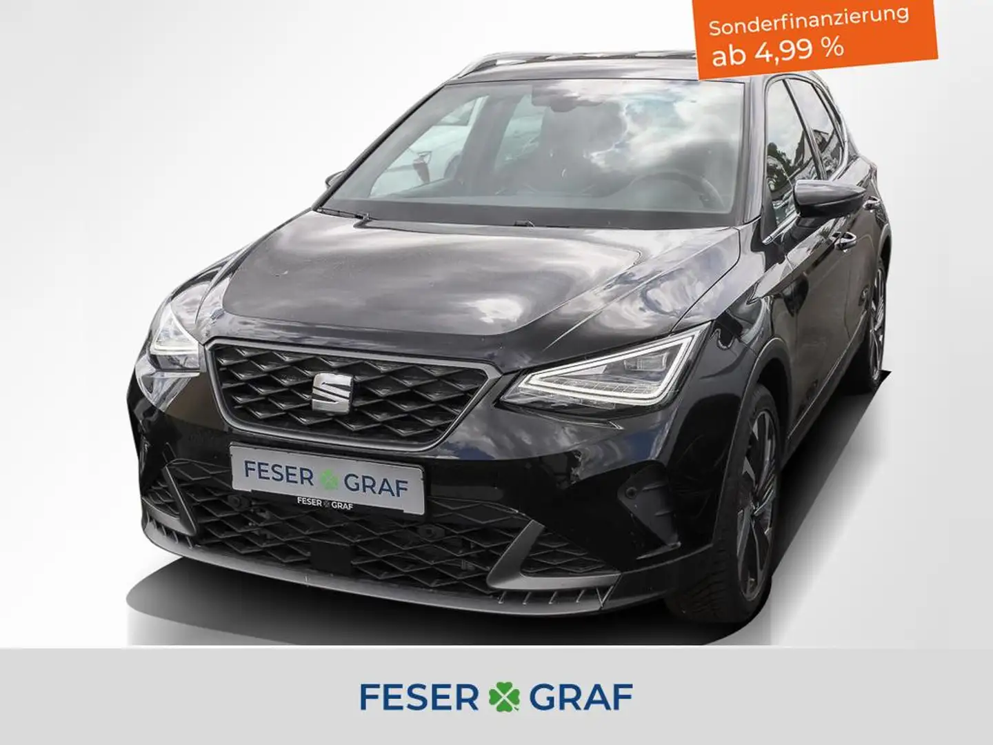 SEAT Arona 1.0 TSI FR DSG LED / RearView / Navigationssystem Schwarz - 1