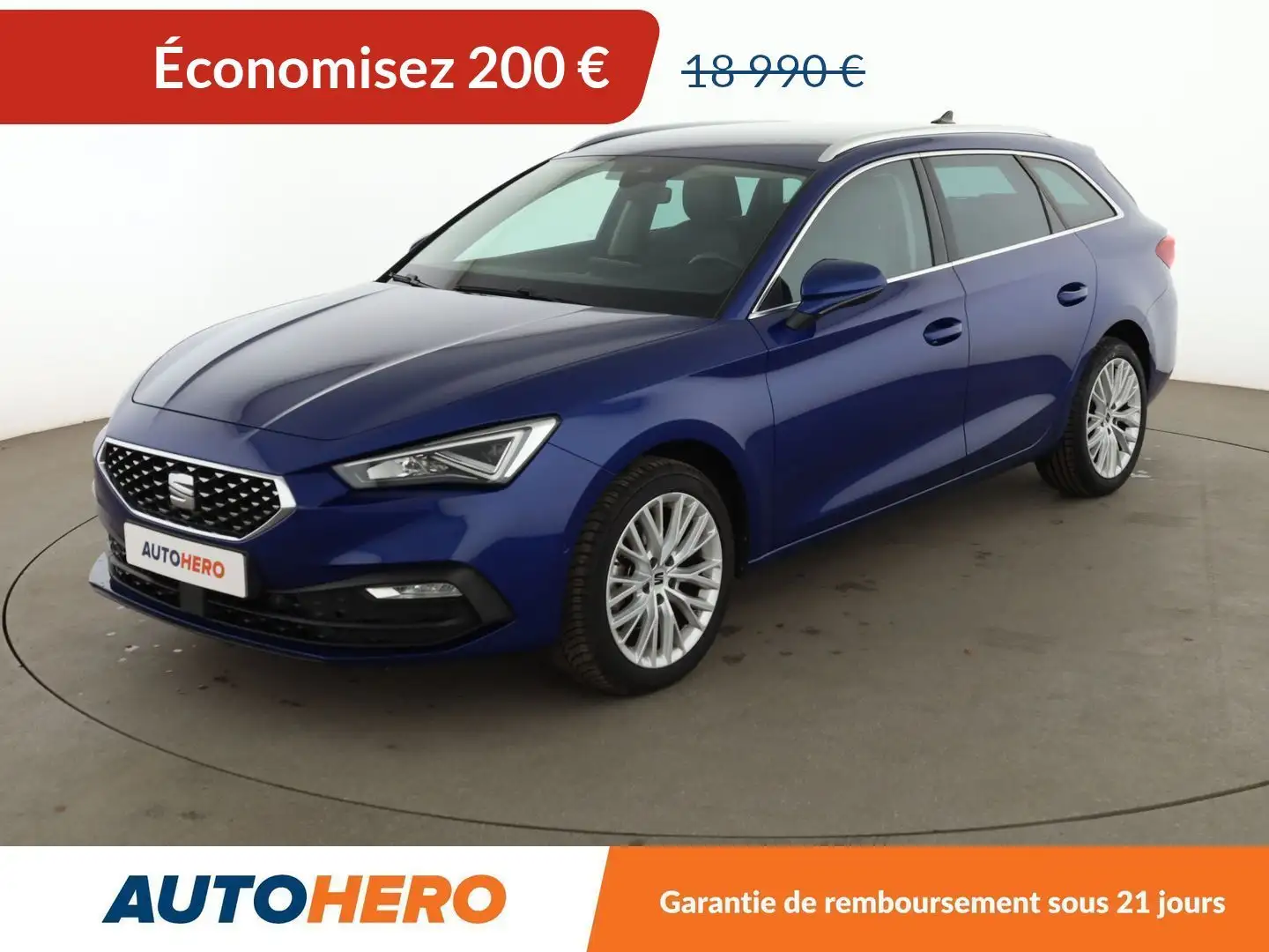 SEAT Leon ST 1.5 eTSI Xcellence DSG Bleu - 1