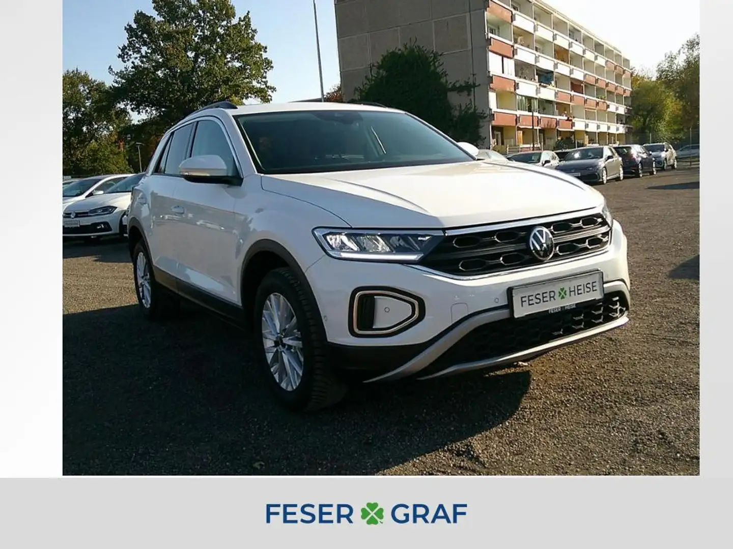 Volkswagen T-Roc Life 1.0 TSI LED/Sitzhzg./App-Connect/Navi Weiß - 1