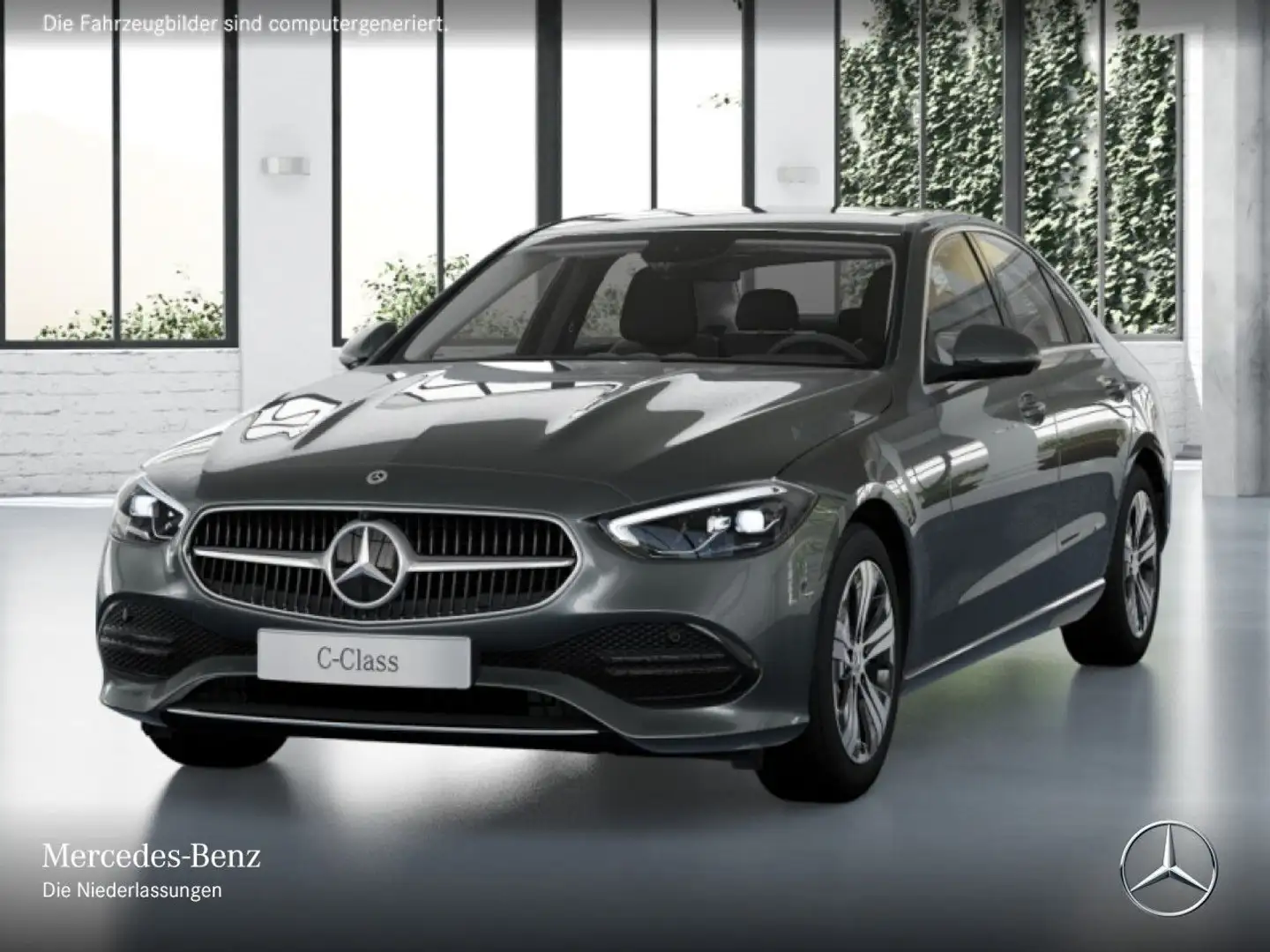 Mercedes-Benz C 200 AVANTG+360+AHK+LED+TOTW+KEYLESS+9G Grau - 2