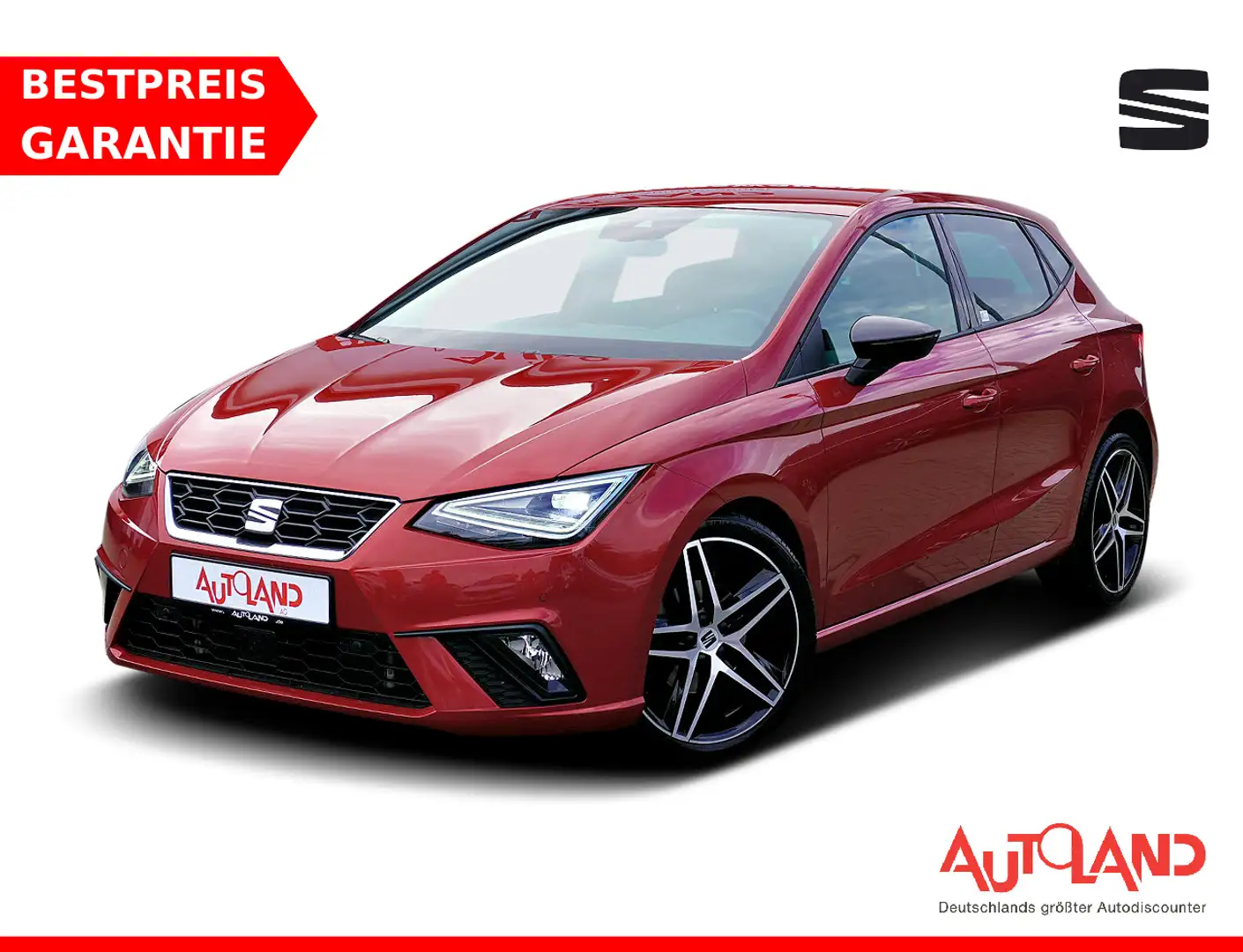 SEAT Ibiza 1.0 TSI FR LED Navi Kamera PDC FullLink Rouge - 1