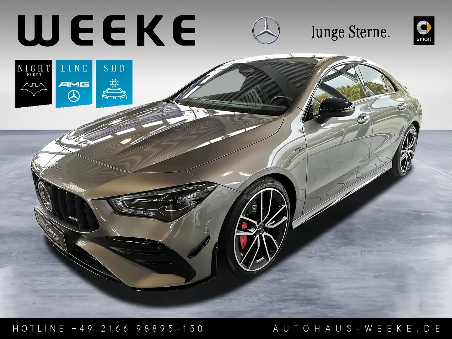 Mercedes-Benz CLA 35 AMG CLA 35 4M AMG PREMIUM+PANO+BURMESTER+AERO+NIGHT2 Grau - 1
