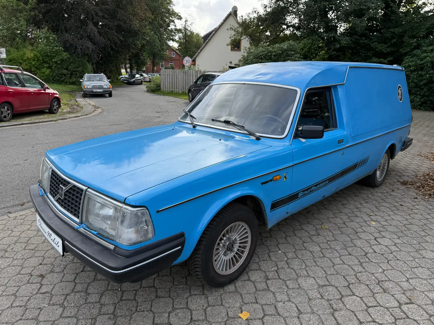 Volvo 240 Leichenwagen *nur 117 TKM*Automatik*braucht Arbeit Blau - 2