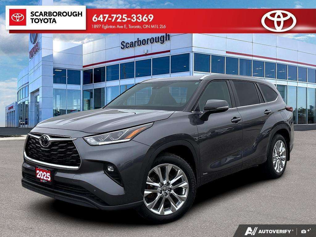 Gray 2025 Toyota Highlander Hybrid SUV / Crossover All-Wheel Drive Automatic