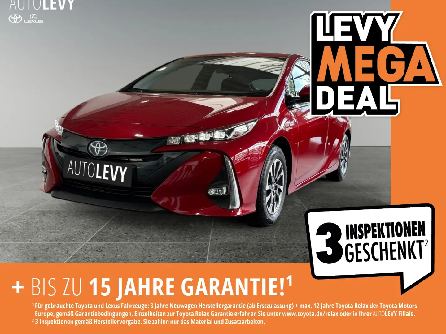 Toyota Prius 1.8 PHEV Comfort Kamera+DAB+LED+Allwetter+ Rojo - 1