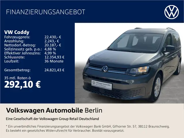 Volkswagen Caddy 1.5 TSI Life Radio Klima PDC
