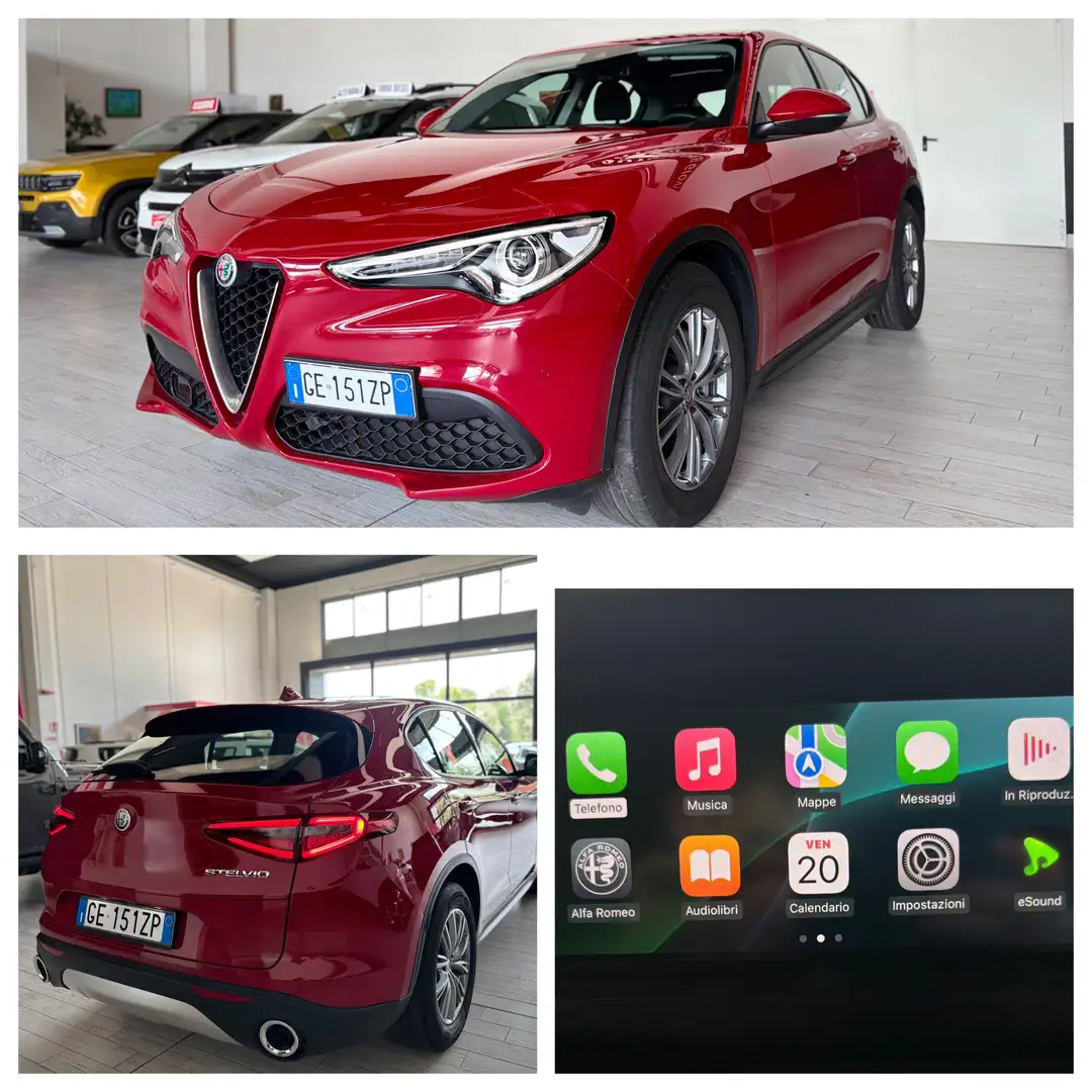 Alfa Romeo Stelvio *NO OBBLIGO FINANZIAMENTO* SUPER 2.2  160CV AT8 Rosso - 1
