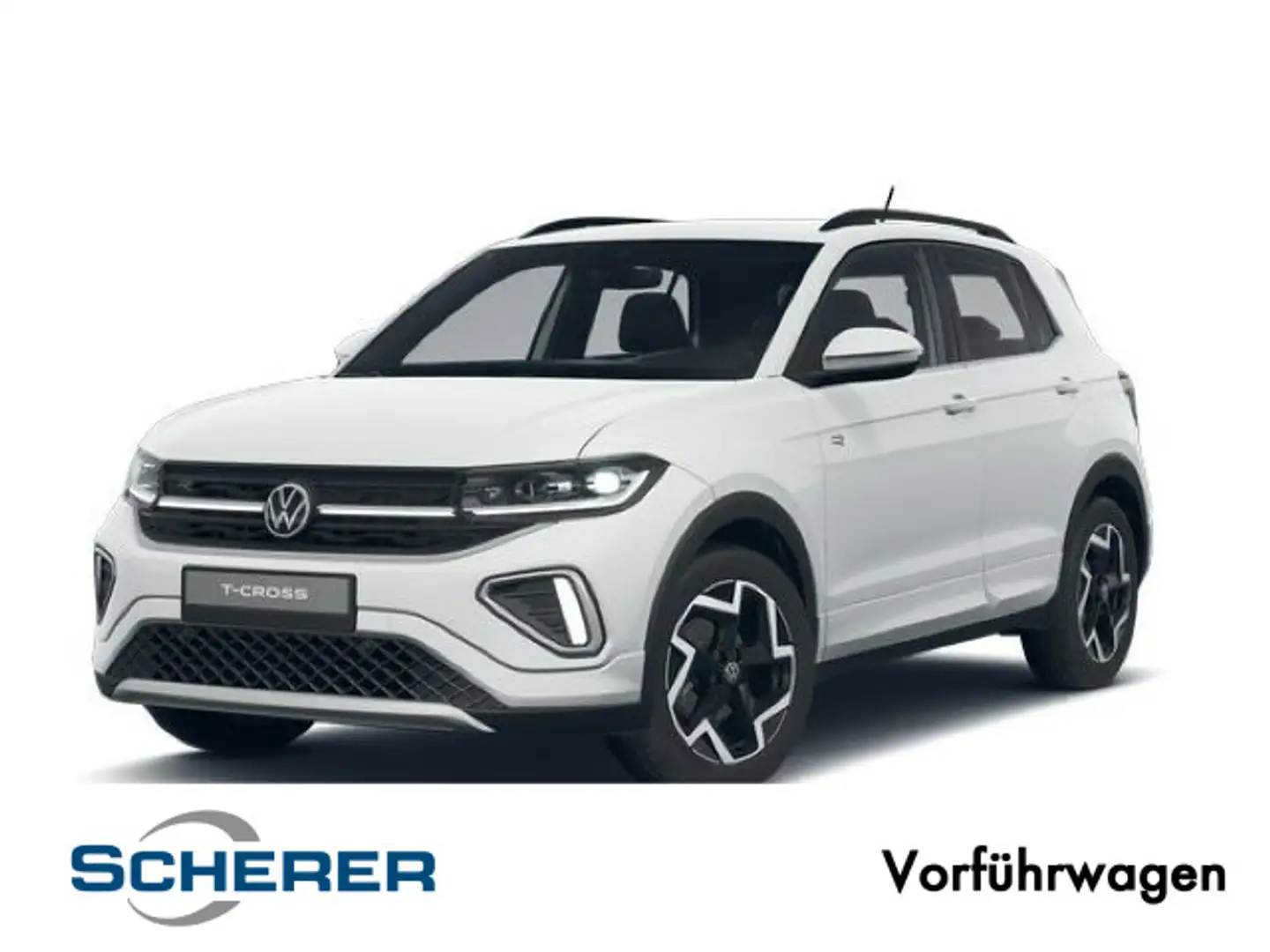 Volkswagen T-Cross R-Line Rear View Privatleasing 198 €/24M Weiß - 1