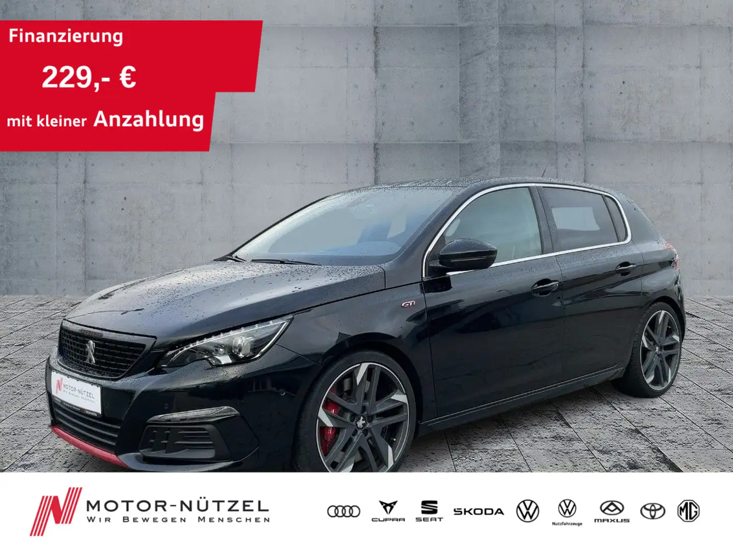 Peugeot 308 1.6PureTech 263 GTI LED+NAV+PANO+APP+SHZ+RFK Nero - 1