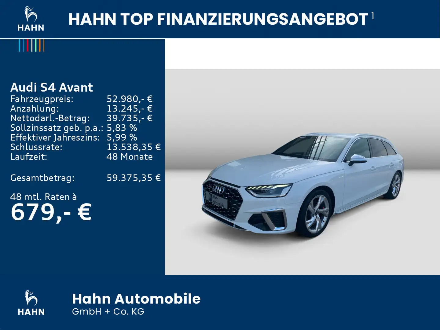 Audi S4 3.0TDI qu. S-trc Cam Navi Climatr ACC Weiß - 2