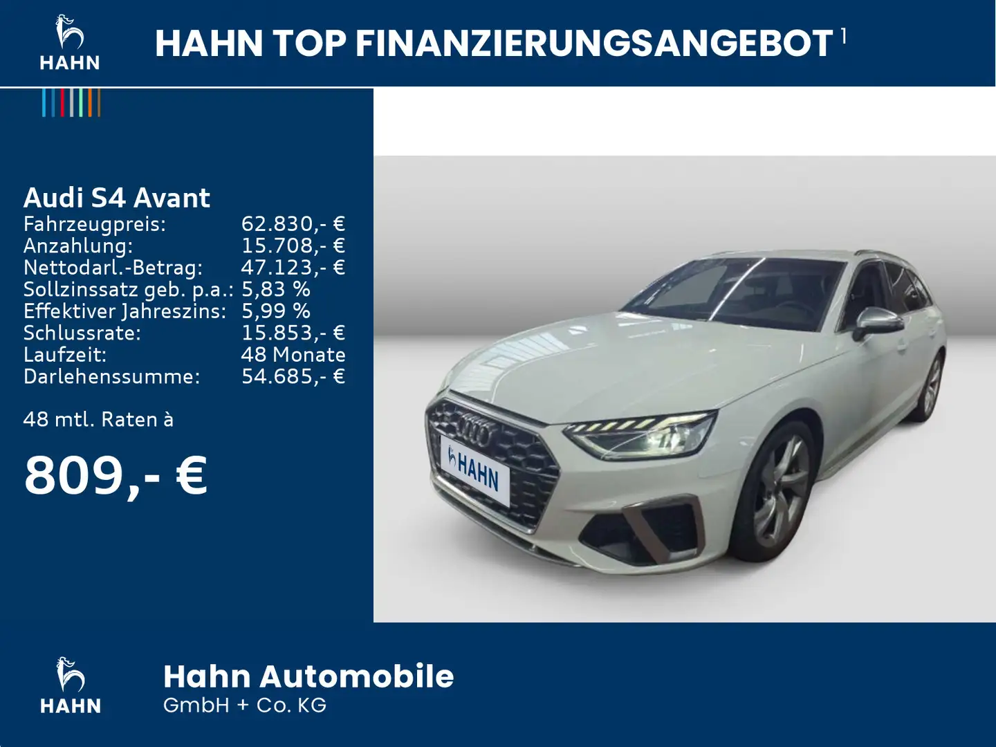 Audi S4 3.0TDI qu. S-trc Cam Navi Climatr ACC Weiß - 2