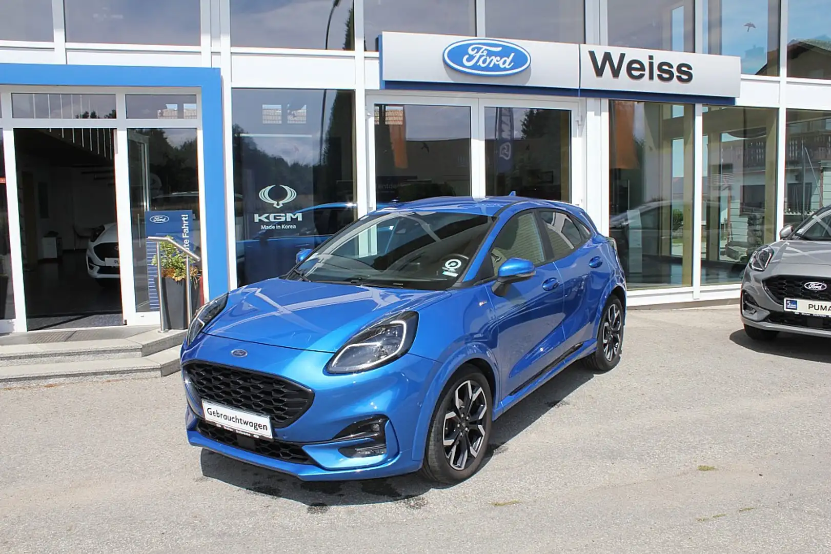 Ford Puma 1,0 EcoBoost Hybrid ST-Line X Blauw - 1