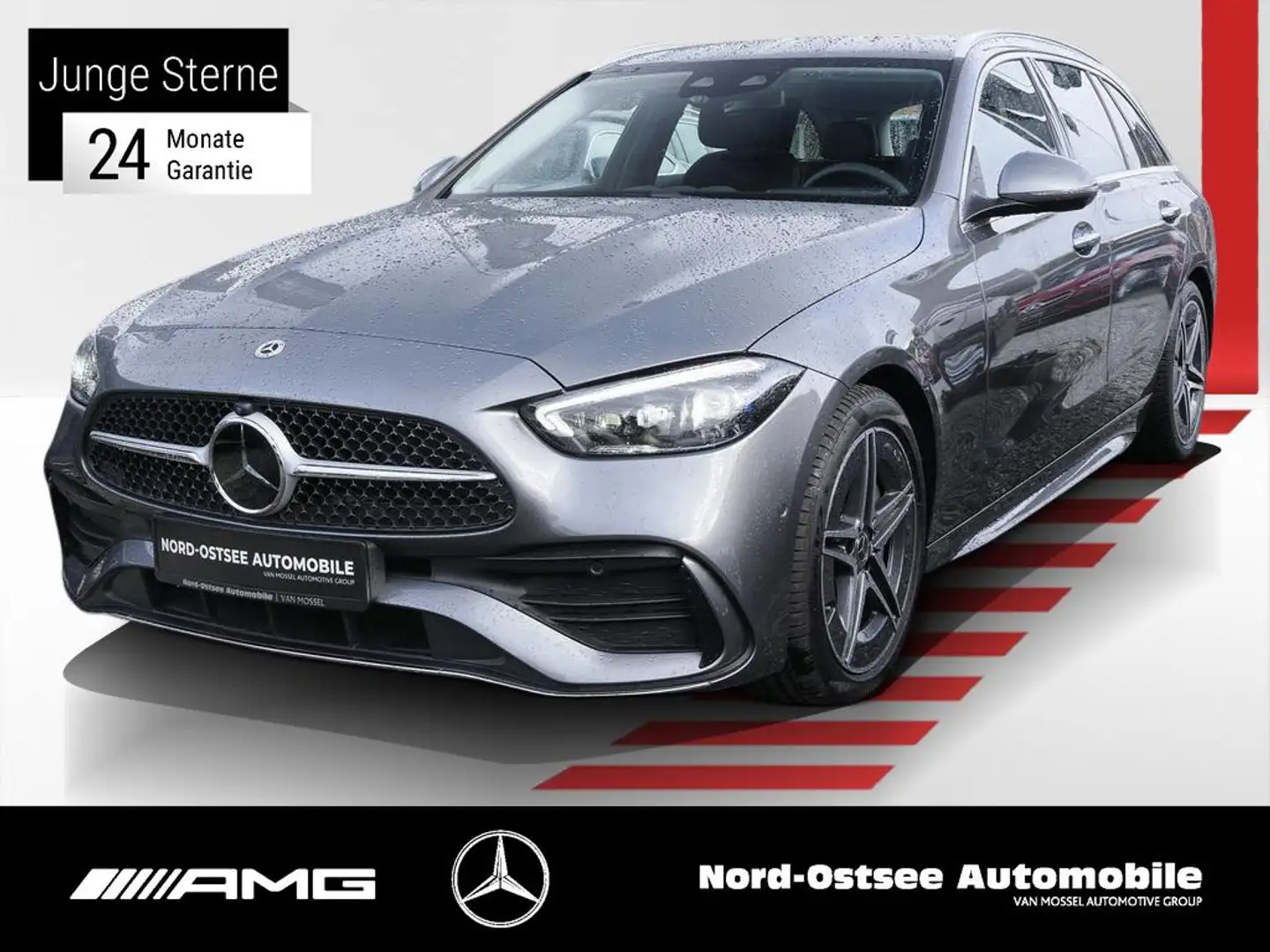 Mercedes-Benz C 200 T AMG Premium Distro 360° Keyless Memory SH Grau - 1