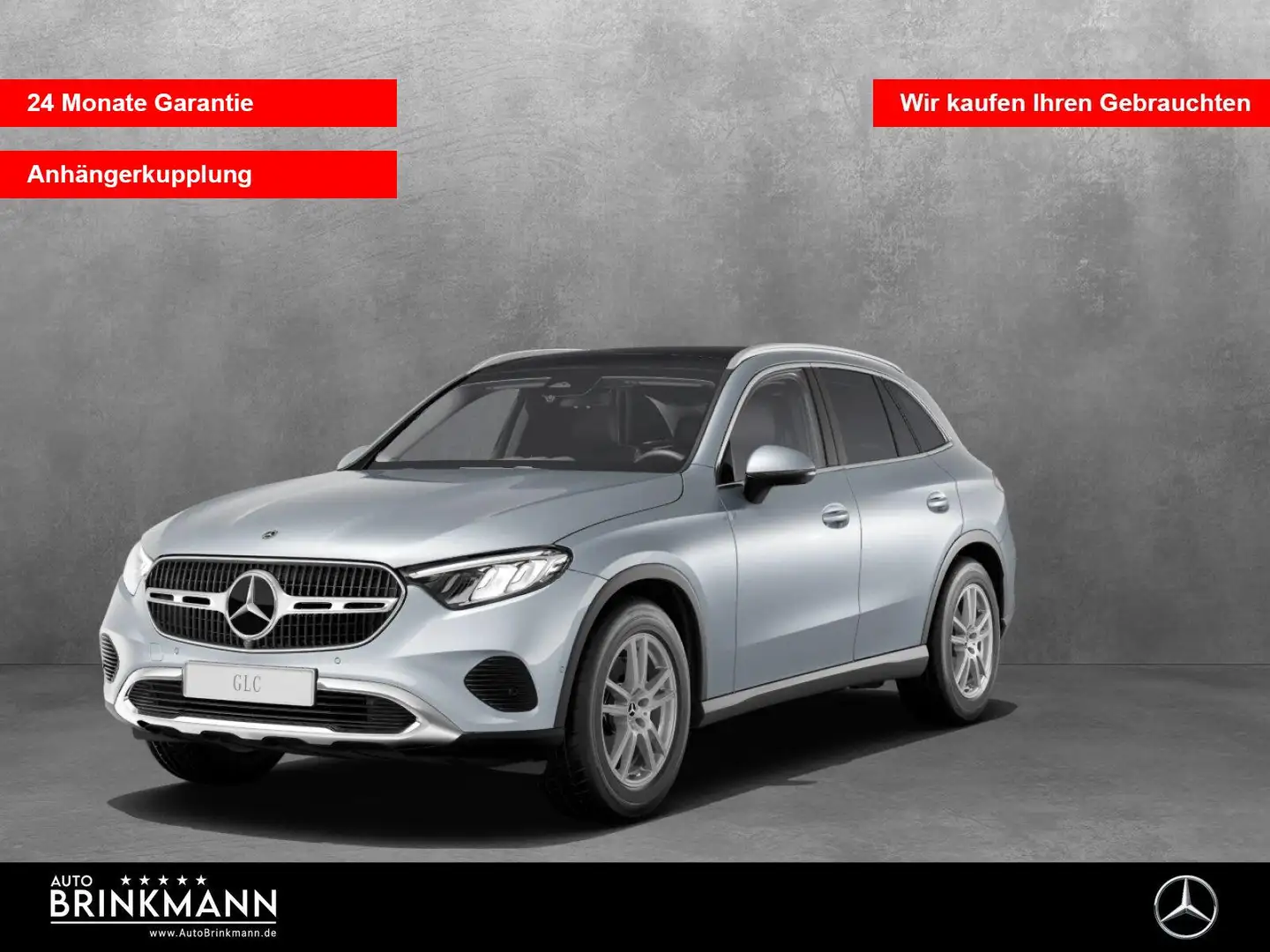 Mercedes-Benz GLC 220 GLC 220 d 4M ADVANCED+/PANO-SHD/AHK/MBUX/NAVI LED Silber - 1