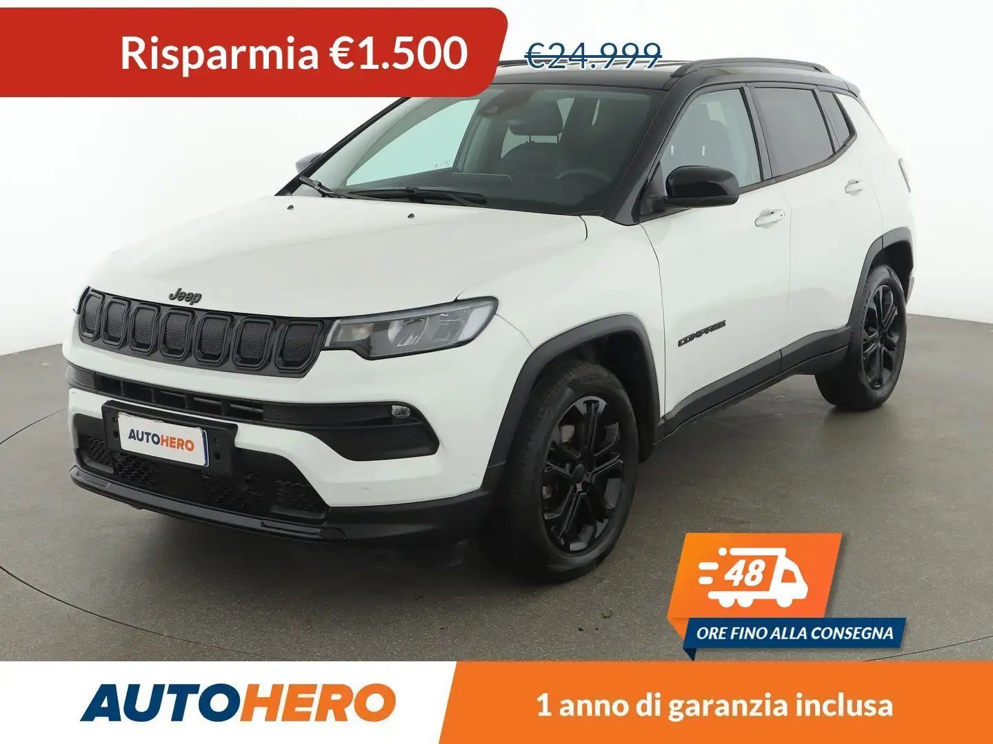 Jeep Compass 1.6 M-Jet Night Eagle Bianco - 1