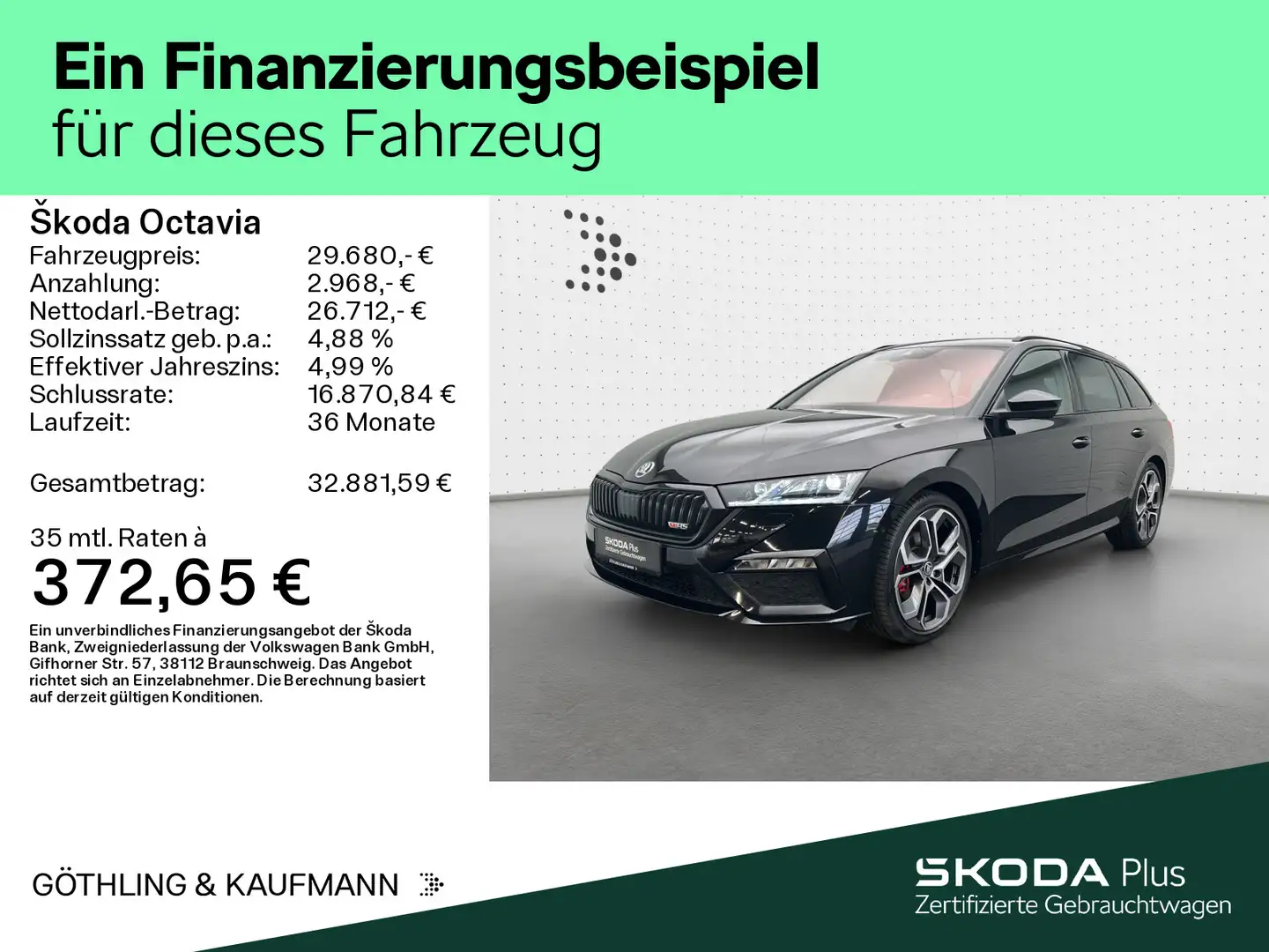 Skoda Octavia RS Combi 2.0TDI 4x4*NAVI*KAM*HUD*CANTON* Schwarz - 2