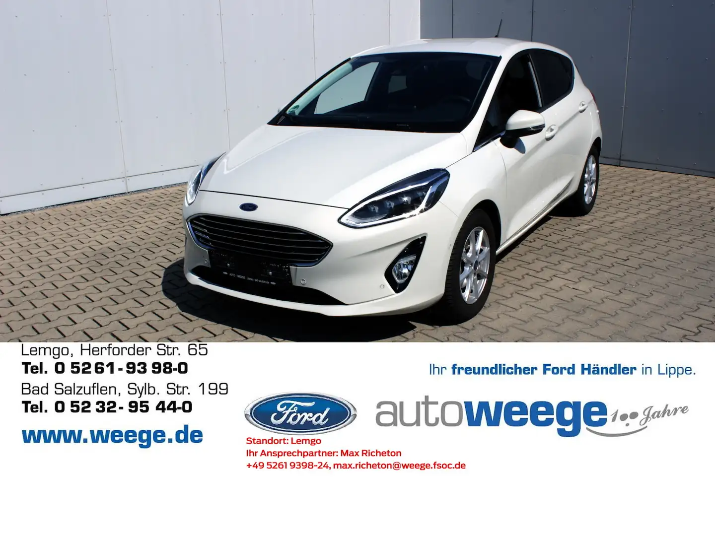 Ford Fiesta Titanium X Start/Stopp Blanc - 1