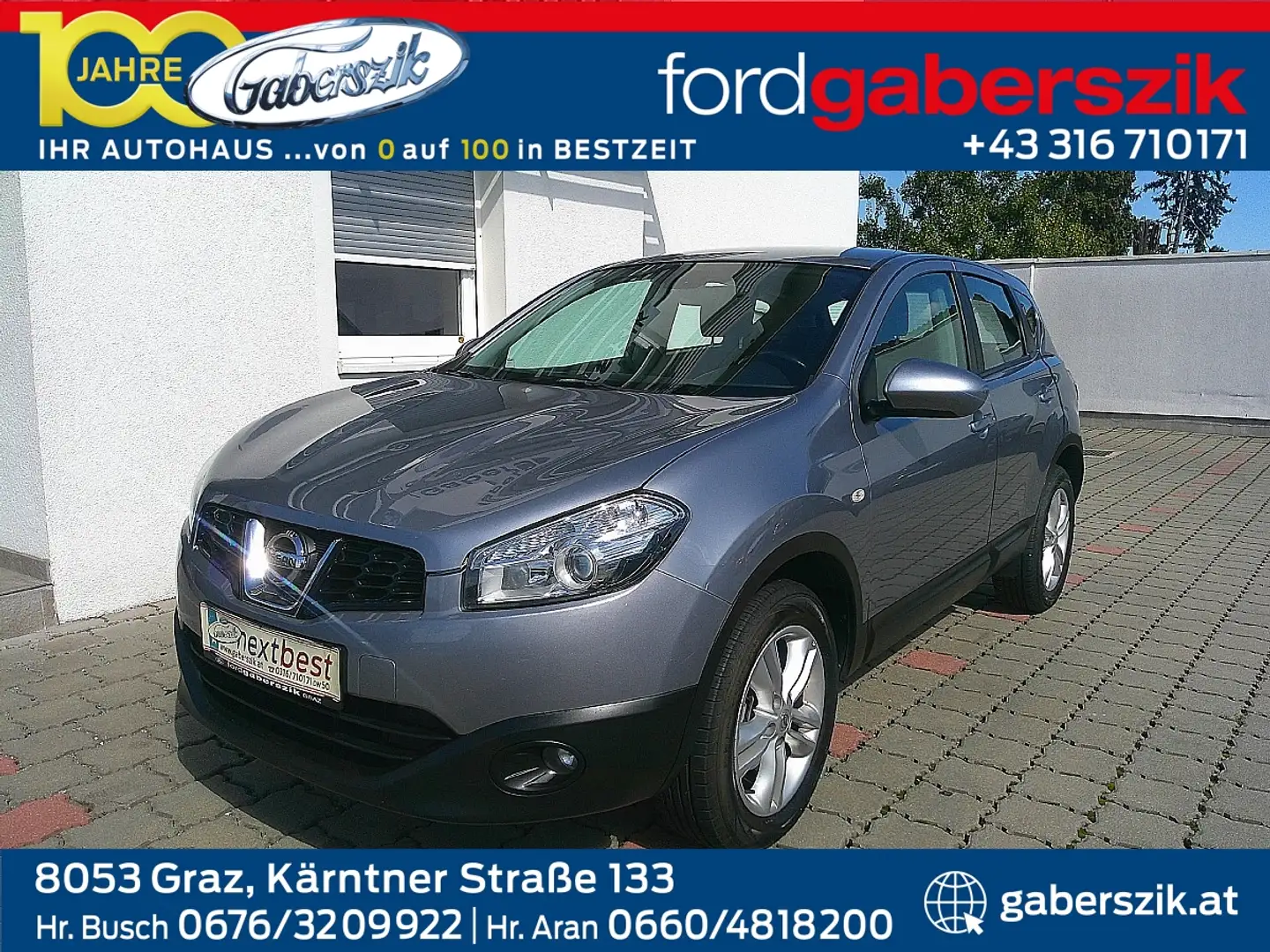 Nissan Qashqai 1,6 16V Acenta 2WD Grau - 1