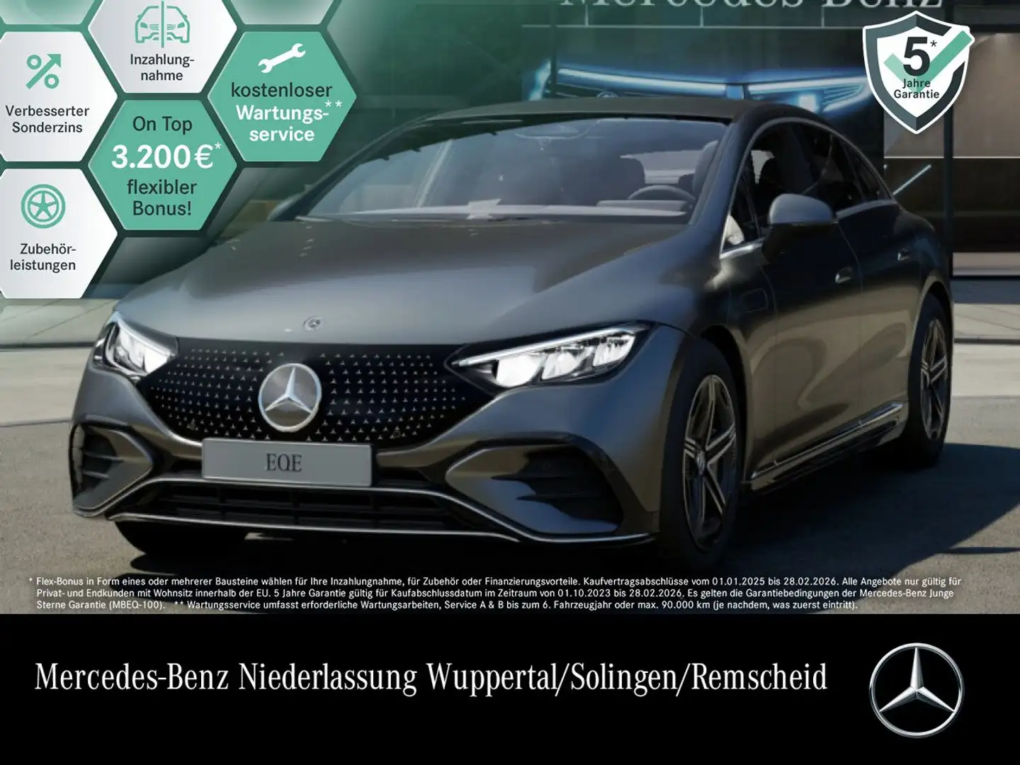 Mercedes-Benz EQE 300 AMG Distr. LED AHK Kamera Spurhalt-Ass PTS Grau - 1