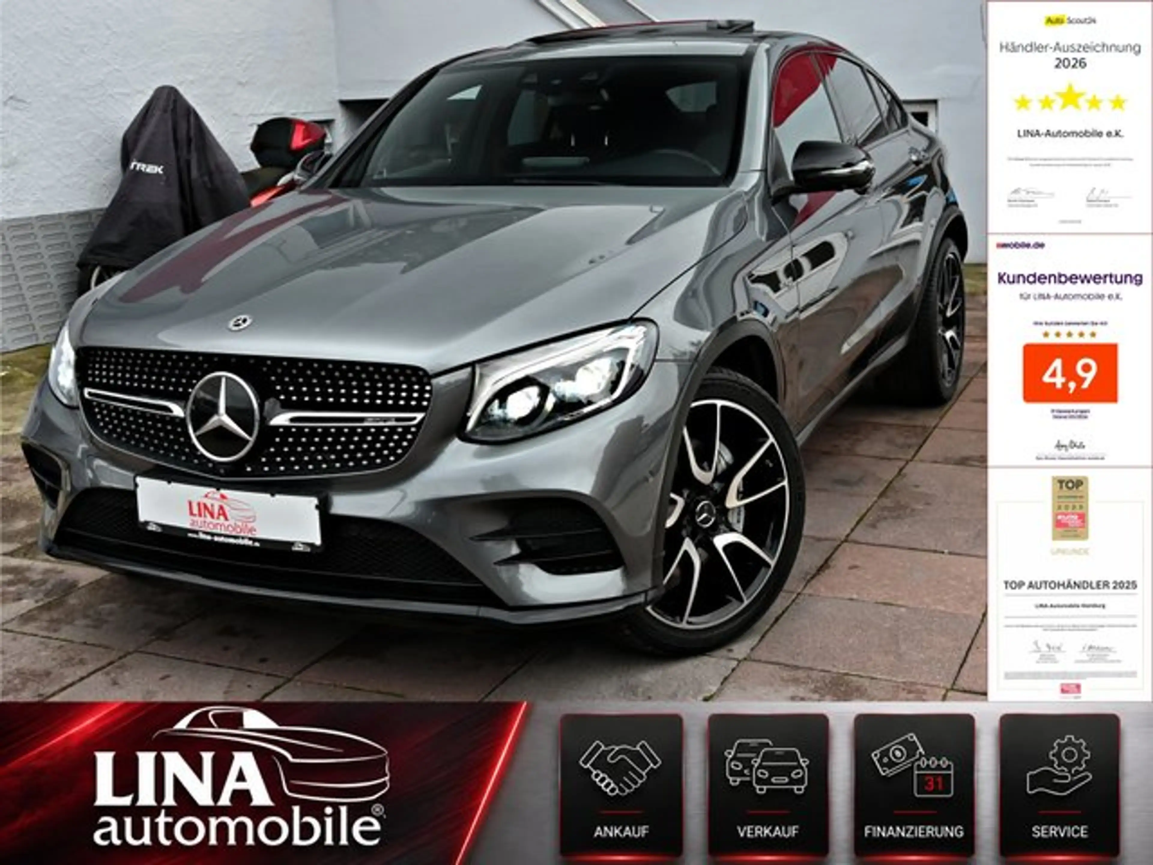 Mercedes-Benz GLC 43 AMG Coupé 4M LUFT*StandHz*360°*ACC*BURM*