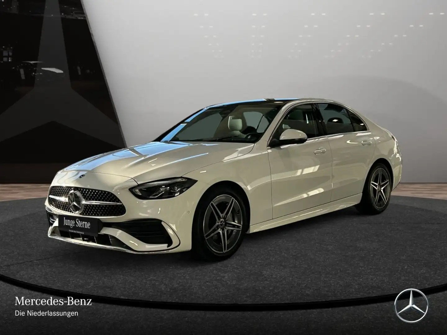 Mercedes-Benz C 180 AMG+PANO+LED+KAMERA+TOTW+KEYLESS+9G Weiß - 2