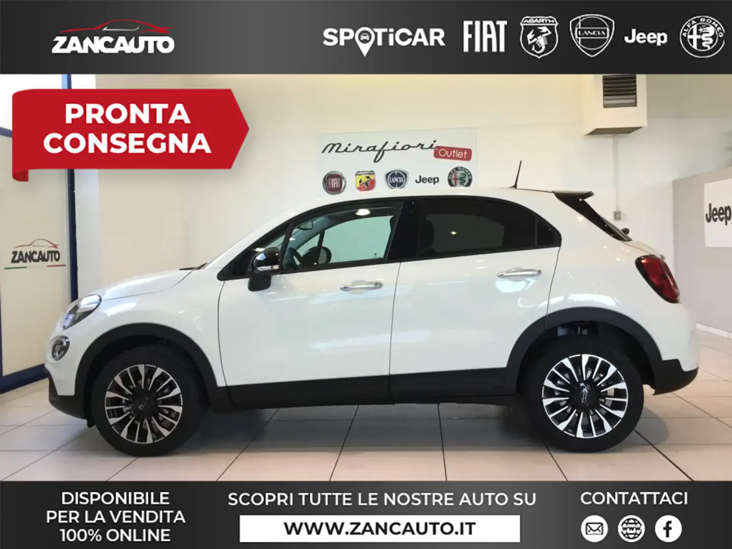 Fiat 500X 1.3 MultiJet 95 CV MY23 Bianco - 1