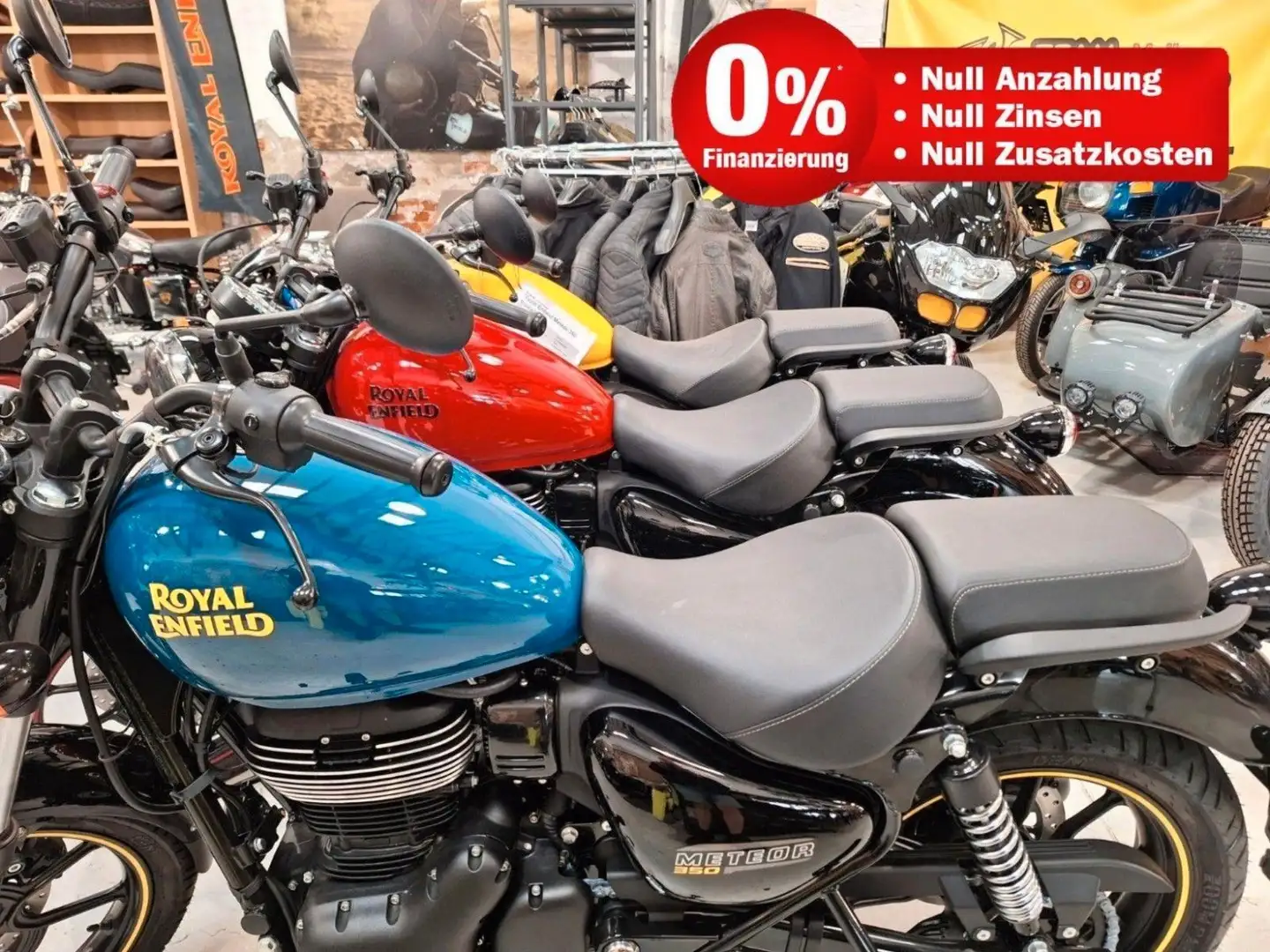 Royal Enfield Meteor 350 2024 Modell Aktion in gelb Żółty - 2