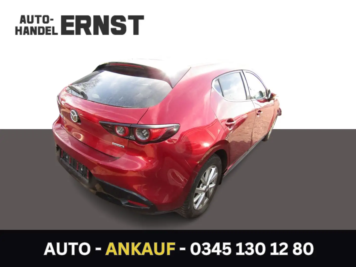 Mazda 3 Hybrid 1.HAND Klimaautomatik PDC Navi Rojo - 1